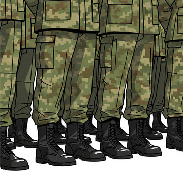 sepatu seragam tentara