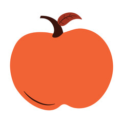 Autumn Leaf Icon in Warm Fall Colors