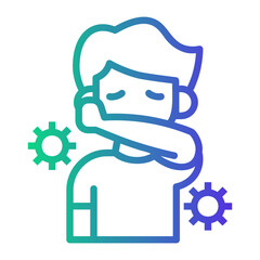 flu Line Gradient Icon
