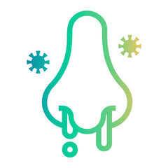 flu Line Gradient Icon