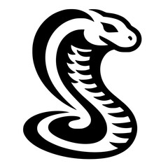 Silhouette of the cobra logo letter S