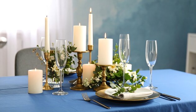 Elegant dining table setting