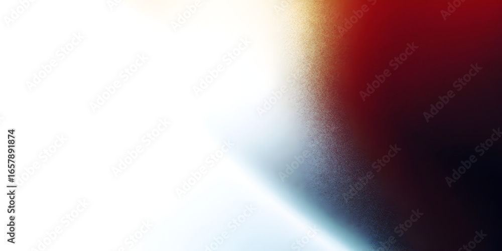 Poster abstract colorful light leak with a gradient on white background, creating an ethereal glow for over