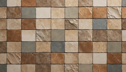 Stone Mosaic Floor Texture Background