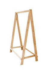 Simple wooden clothes rack