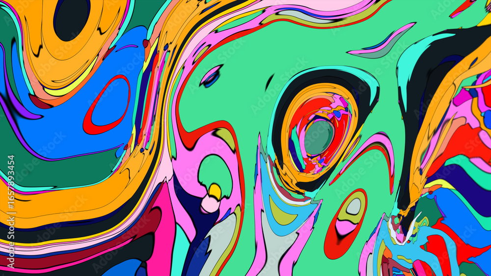 Poster abstract colorful background with circles