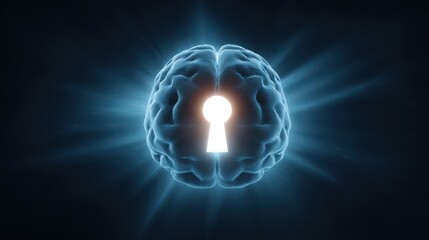 The importance of information safety. Data security in an age of excessive AI use. Data protection in an AI-driven world with a futuristic cyber background.