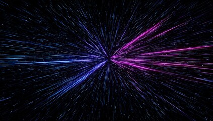 Abstract Digital Art With Glowing Lines And Colors