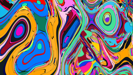 abstract colorful background with circles