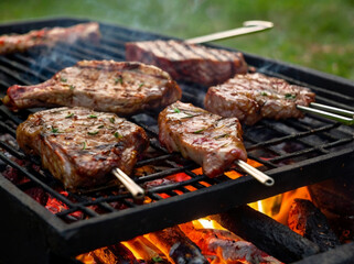 バーベキューで親睦会