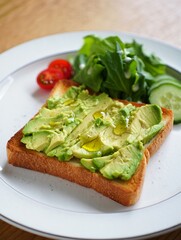 sandwich with avocado and tomato