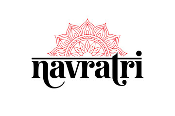 Creative Navratri Typography Logos and Calligraphy Designs