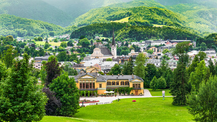 The castle of Emperor Franz Joseph and Empress Sisi Elizabeth in Austria, Bad Ischl 