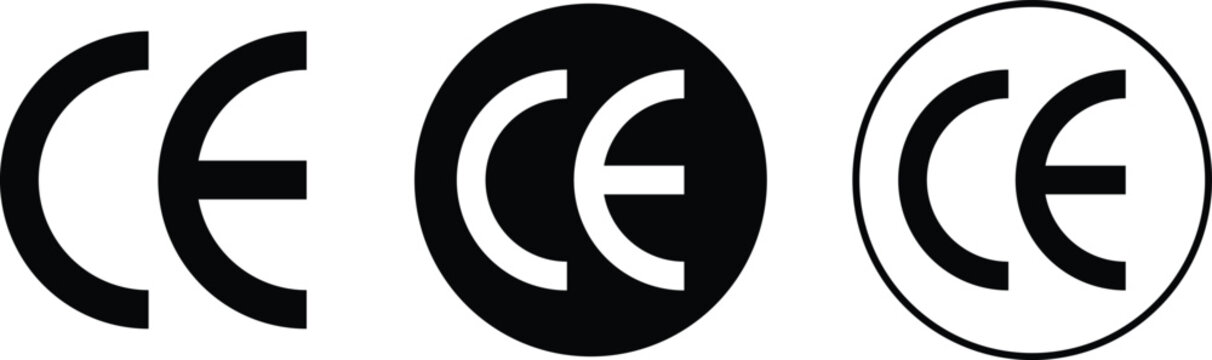 CE icon set. environmental protection. European Conformity certification icon. Product regulation label. EU standard for product safety and quality
