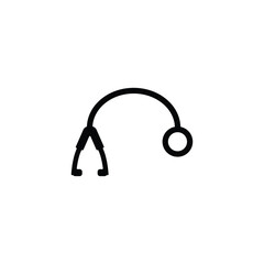 Vector Stethoscope Icon Medical Equipment Symbol