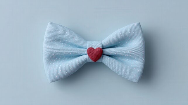 Unique Happy Fathers Day greeting card design featuring a charming bow tie with a heart detail for a heartfelt celebration - Powered by Adobe