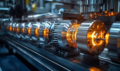 The Internet of Things (IoT) in manufacturing, illustrating the integration of connected devices to optimize production, maintenance, and inventory management, representing the future, Generative AI