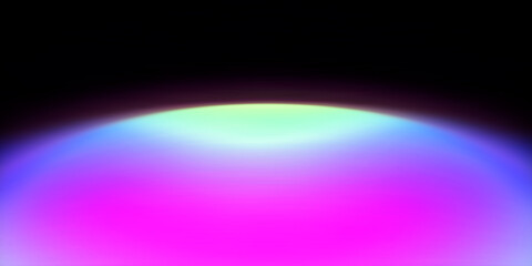 Colorful gradient wave in vibrant hues against a dark background.