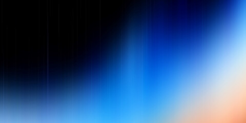 Abstract gradient background with blue and black hues.