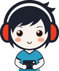 Cute anime boy with messy hair holding a cup of ramen, Cute chibi anime boy wearing an oversized hoodie with a shy face, 