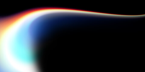 Abstract light wave flowing in vibrant colors.