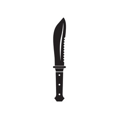 Naklejka premium Machete Icon Silhouette