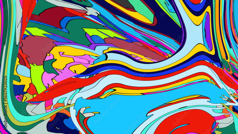 Poster abstract colorful background with lines