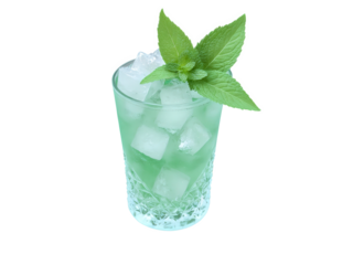 Mint Julep A Southern favorite made with bourbon, fresh mint leaves, sugar, and crushed ice. The mint adds a refreshing