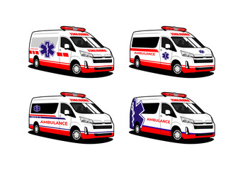 collection of ambulance vehicle designs © MadeDirgaPepe