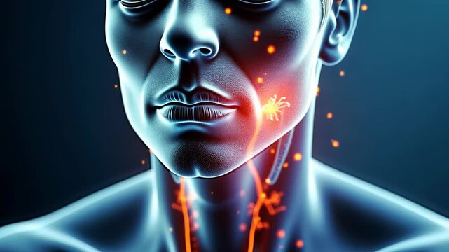 Toothache, nerve inflammation, dental pain. Oral health. Nerves react to plaque buildup. Infection increases teeth sensitivity. Preventive care limits gum disease.
