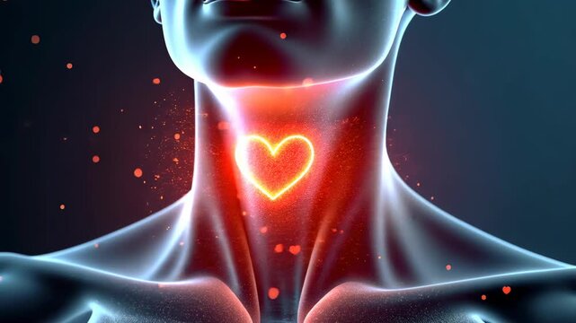 Thyroid gland, hormone release, gland function. Thyroid health. Thyroid cells produce essential hormones. Hormone imbalance affects body metabolism. Regular checkups ensure thyroid wellness.