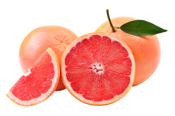 Grapefruit isolated on white