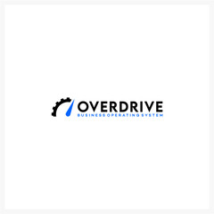 Modern Overdrive Business Operating System Gear Logo Design