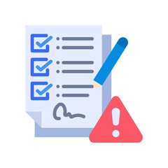 Risk Assessment flat color icon