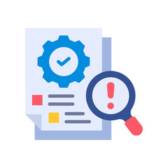 Hazard Analysis flat color icon