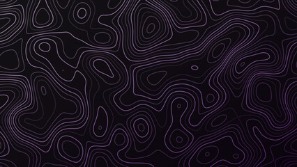 Dark background with purple topographic contour lines