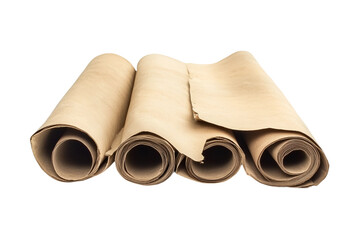 Stack of fashion magazines isolated on transparent background