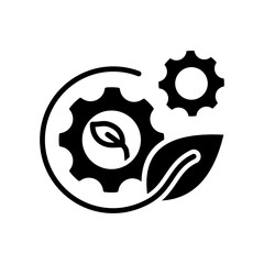 Green Engineering glyph icon