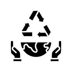 Recycle glyph icon