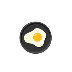 Fried Egg in Pan: Perfect Sunny-Side Up Breakfast Food Photography