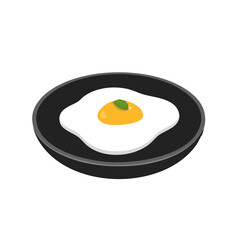 Perfectly Fried Egg in Pan: Breakfast Food Photography
