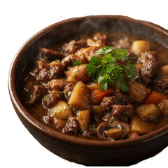 Beef stew with carrots and potatoes