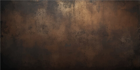 Dirty old vintage brown and grey textured grunge metal and wood backdrop with a rough, rusty surface pattern