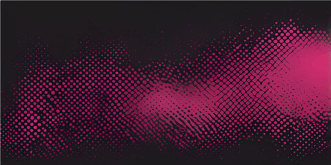 Abstract pink and black halftone dots pattern with a retro disco light backdrop © RD Visuals