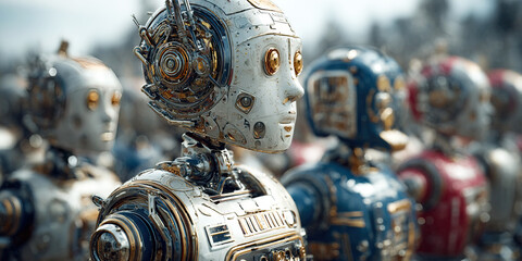 Chrome robots represent advancement in android production for world population day observance