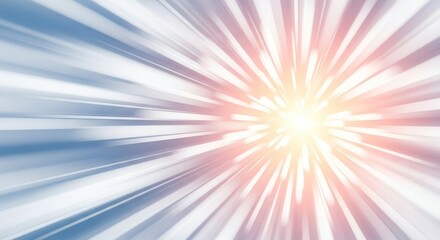 Obraz premium Abstract radial blur with bright light center and blue and pink hues