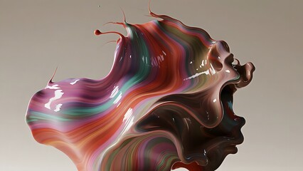abstract liquid wave
