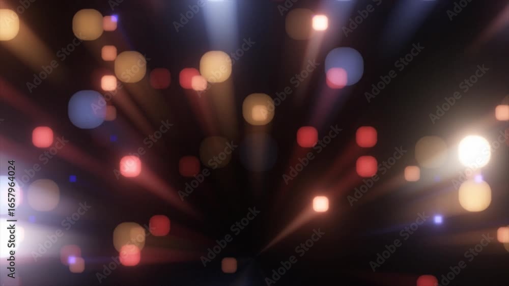 Poster enjoy a vibrant show of animated lights and colors, creating an energetic and captivating visual jou