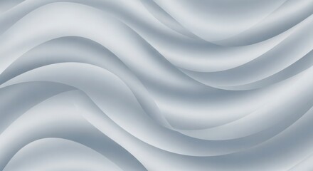 Smooth flowing waves of light gray and white with subtle shading