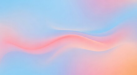 Soft flowing gradient of pastel blue pink and peach